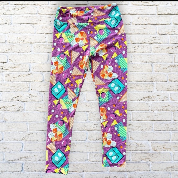 2for$15 3for$20 NEW LuLaRoe One Size Leggings - Mickey Mouse Disney - purple - Picture 1 of 3